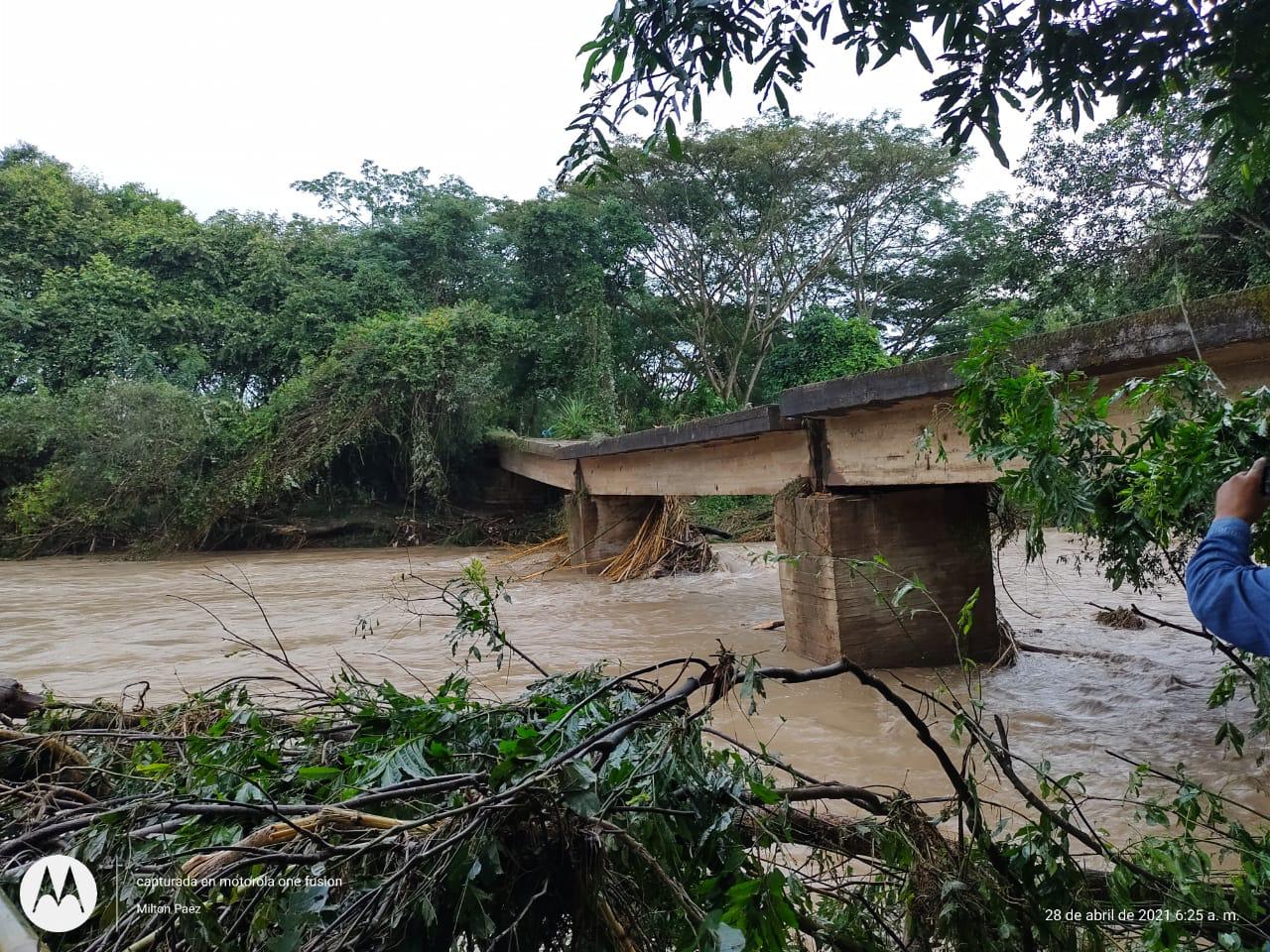 Gobernación entrega reporte preliminar por lluvias en el norte del Huila