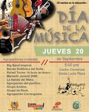 El Huila, celebrará el ‘Día de la Música’ con gran concierto