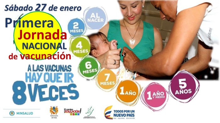 Niños y niñas del Huila serán inmunizados en Primera Jornada de Vacunación de 2018